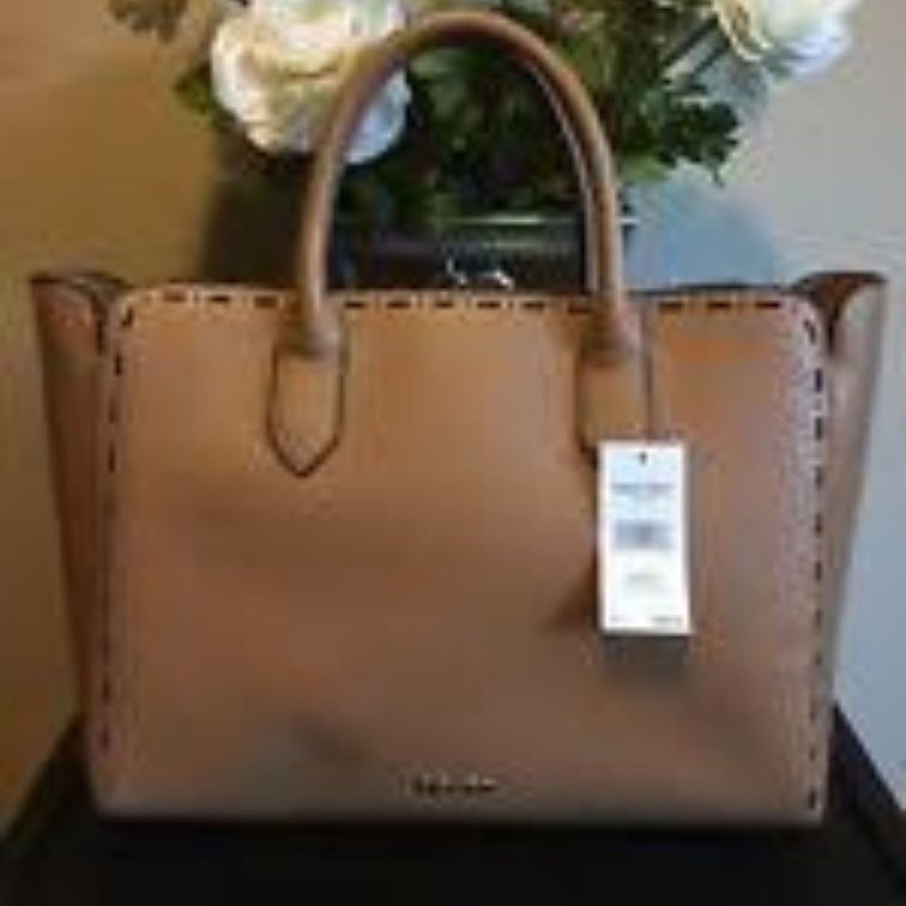 ISO Nine West Sahara Tote Dark Caramel